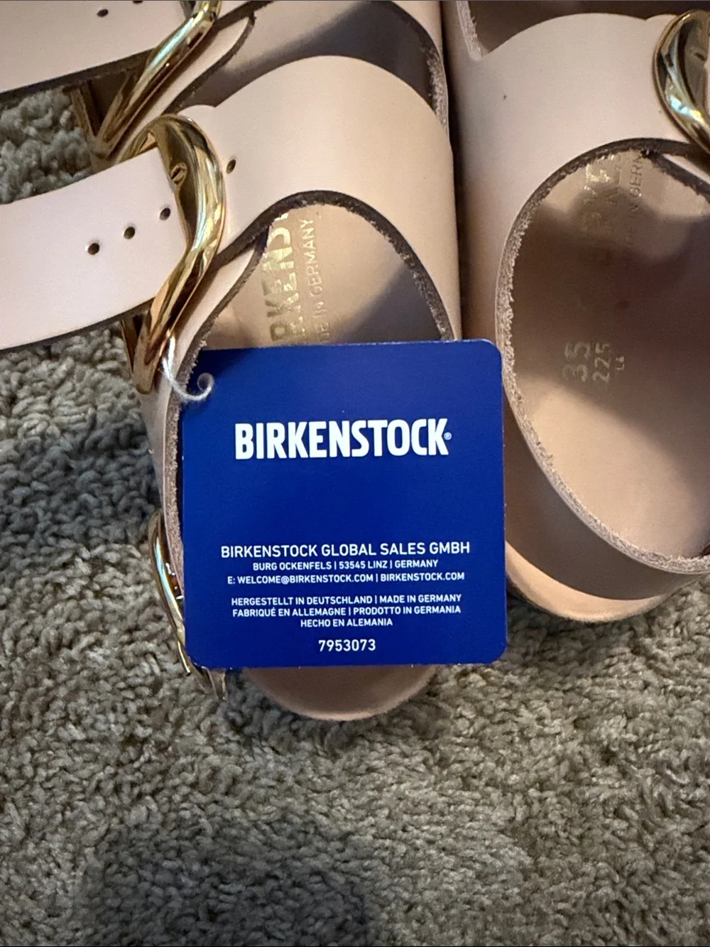 Birkenstock Kids Milano Big Buckle Sandals in Beige